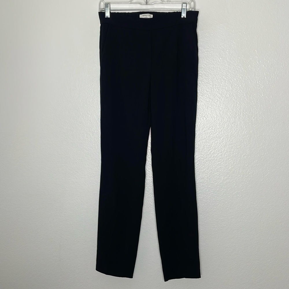 Aritzia Babaton Atelier Womens Pants Pull On Elastic Back Waist Black 6